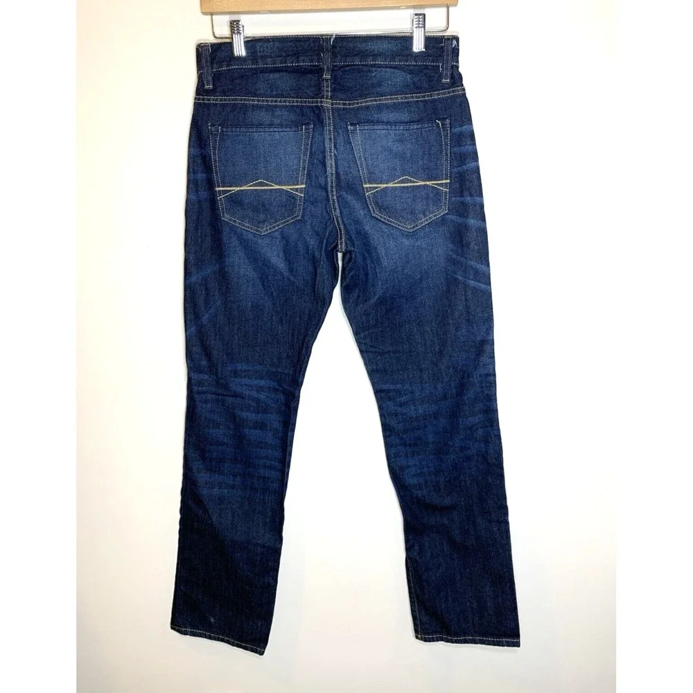 NEW Aeropostale Jeans Women 28X30 Blue Straight Dark Wash Denim 100% Cotton wTAG